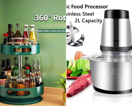 Kitchen Organizer and Kitchenware cover photo collage