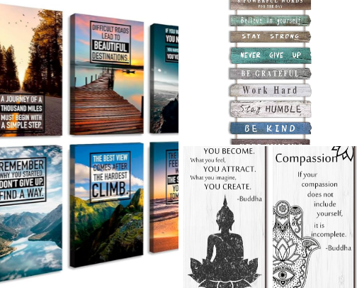 Bold & Beautiful Motivational Art for Every Wall cover photo collage