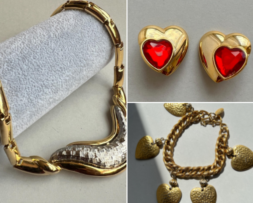 Affordable Vintage Gold Jewelry that  Won’t Break the Bank and is One of a Kind cover photo collage