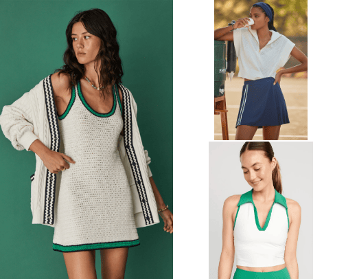 Tennis girl aesthetic cover photo collage