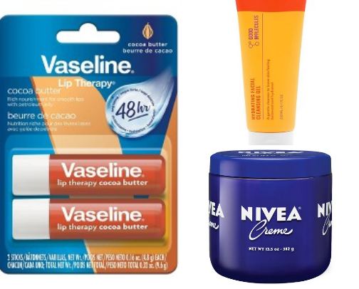 The only products I use on my face cover photo collage