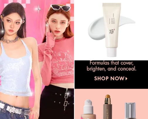 Skincare cover photo collage