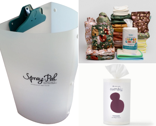 Cloth diapering essentials for success cover photo collage