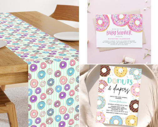 Donut Baby Shower Ideas cover photo collage