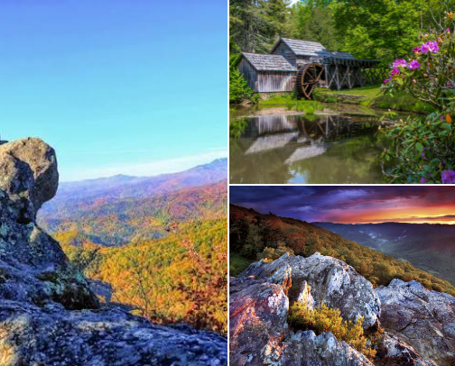 The Ultimate 4-Day Blue Ridge Parkway Road Trip Itinerary (Hidden Overlooks & Mountain Towns) cover photo collage