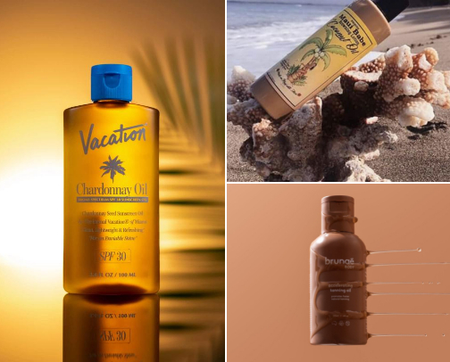 How to have the glowiest tan 🐚🥥 cover photo collage