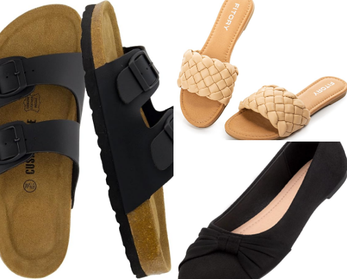 Comfy footwear for women! cover photo collage