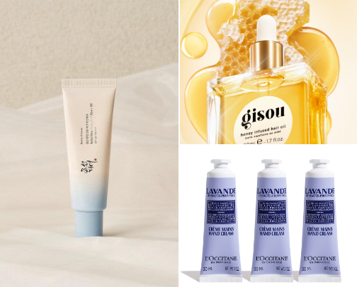 Beauty products for 40+ women cover photo collage
