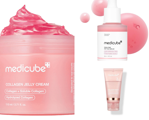 Korean skincare cover photo collage