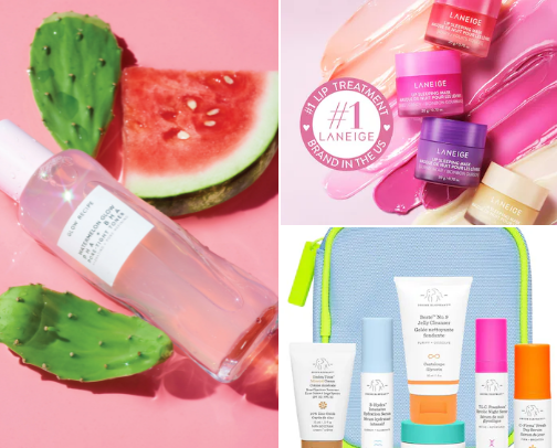 skincare favorites cover photo collage