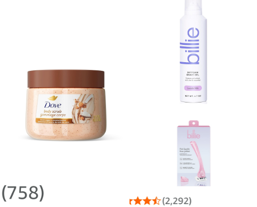 Shower essentials for smooth skin cover photo collage