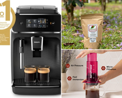 Brew Before You Do: Coffee Must Haves for Busy Bosses cover photo collage
