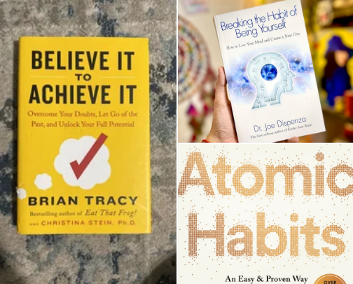Books to Learn, Grow & Become Better cover photo collage