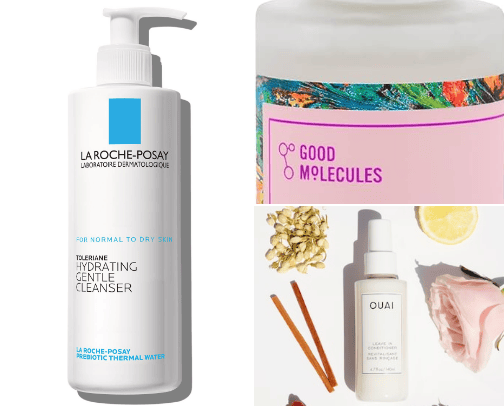 beauty product must haves cover photo collage