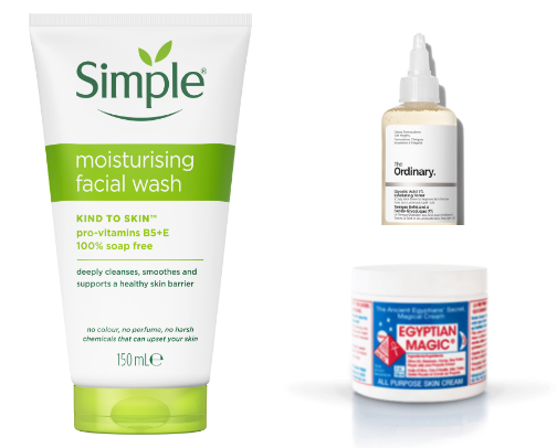 Skincare cover photo collage