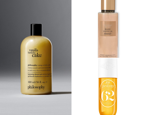 products to use to smell like warm vanilla! 🍦 cover photo collage