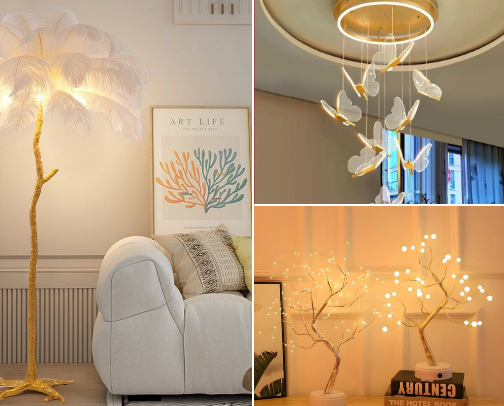 Lampu hias aestetic 🌟🌟🌟 cover photo collage