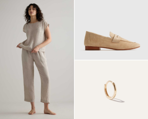 Earthy Neutral Capsule Wardrobe for Stay-At-Home Moms | Comfortable, Chic Everyday Style cover photo collage