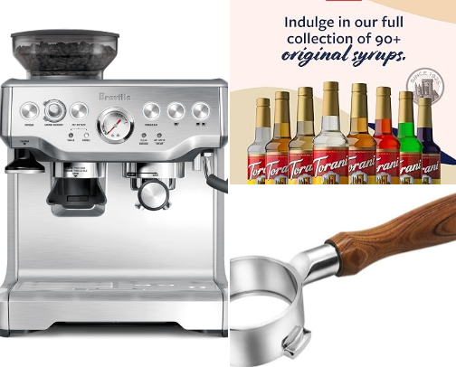 At home coffee shop cover photo collage