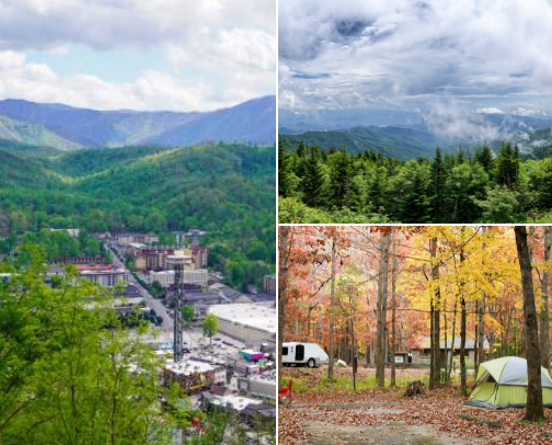 Gatlinsburg/Pigeon forge activities cover photo collage
