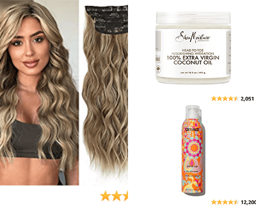 Hair Products cover photo collage