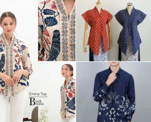 Rekomendasi Batik Untuk Wanita Dan Pria cover photo collage