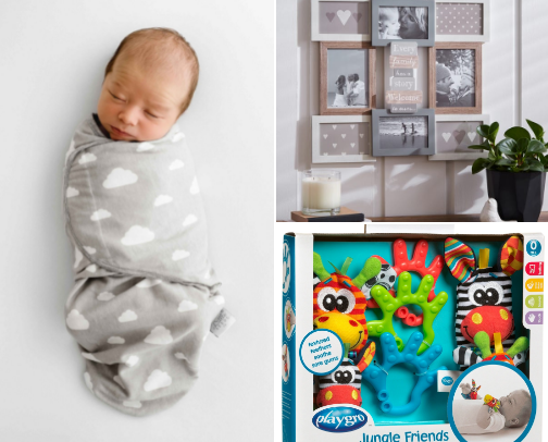 Gift ideas for new parents & babies cover photo collage