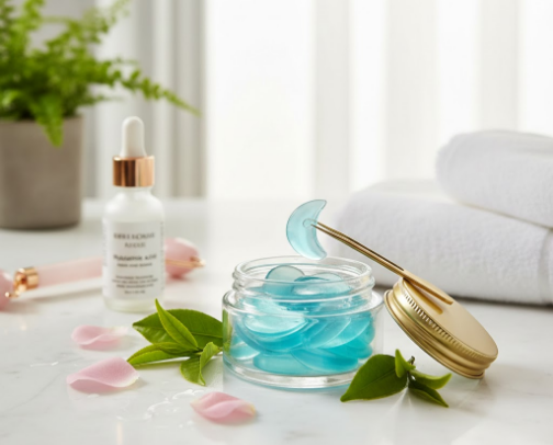 Under Eye Mask. Bright Eyes! 👁️ cover photo collage