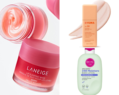 My favorite beauty/skincare recs cover photo collage