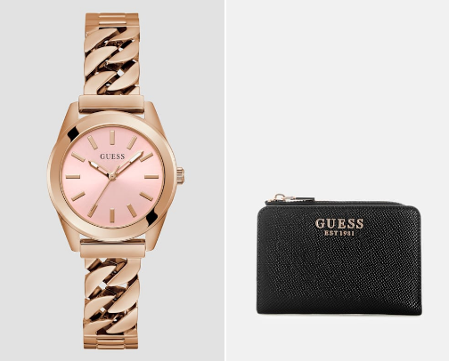 Guess   Marca di qualità e prezzi convenienti 

Io ho sempre usato tantissimo prodotti di marca Guess e sono veramente contenta 
Ho le borse 
I Portofoli 
I vestiti di questa marca e sono molto soddisfatta della qualità che hanno ☺️🙏😌 cover photo collage