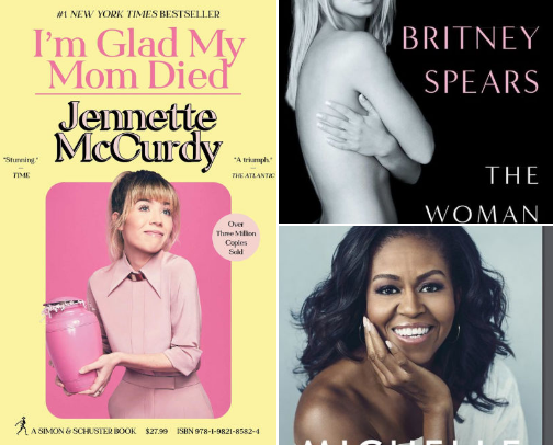 Celebrity Memoirs That Left Me Speechless cover photo collage