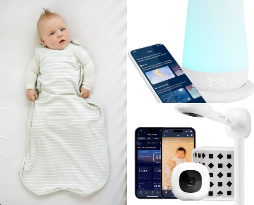 Baby crib sleeping cover photo collage