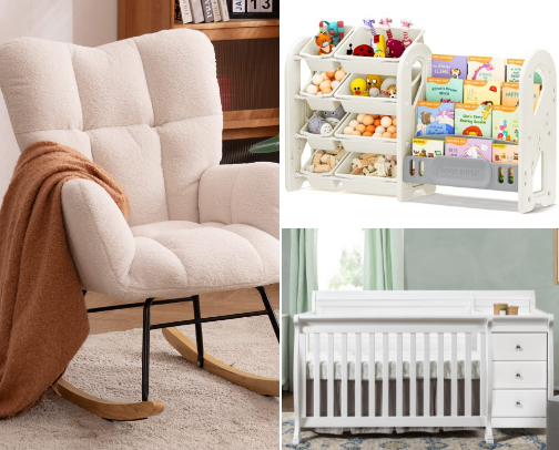 Minimalist and Non-Toxic Nursery Furniture Essentials cover photo collage