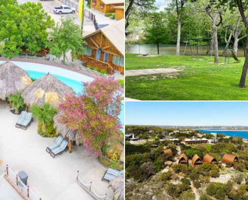 Top Texas Hill Country Vacation Spots for Families, Couples & Girls Trips cover photo collage