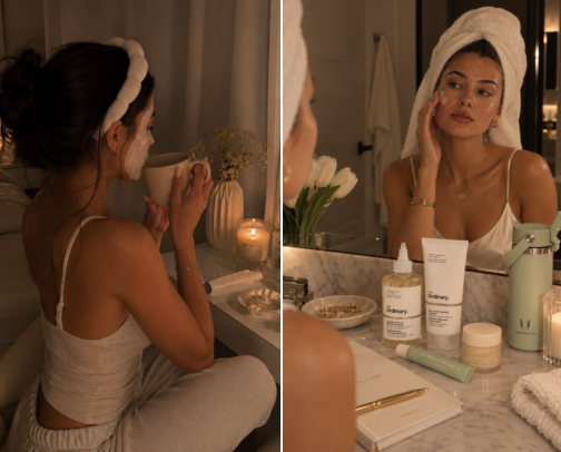 Her Night Rituals 🌙 cover photo collage