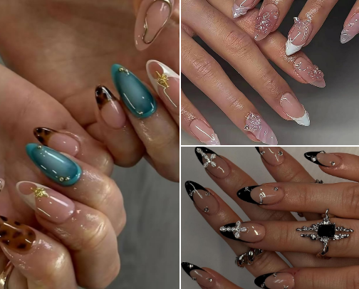 cute nails on a budget ❀˖° cover photo collage