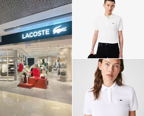 Lacoste brand cover photo collage