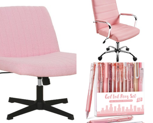 💕 Pink office inspo 💕 cover photo collage