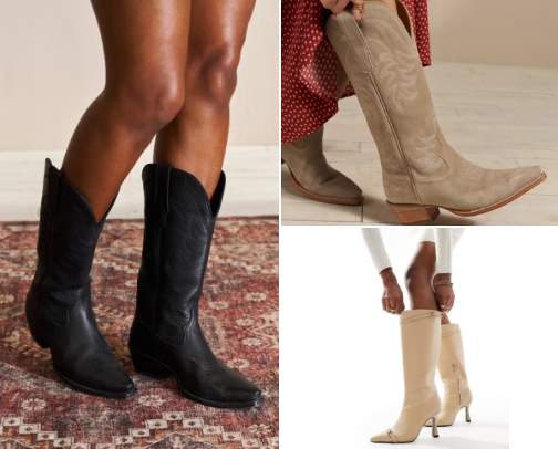Perfect cowboy boots & heeled boots cover photo collage