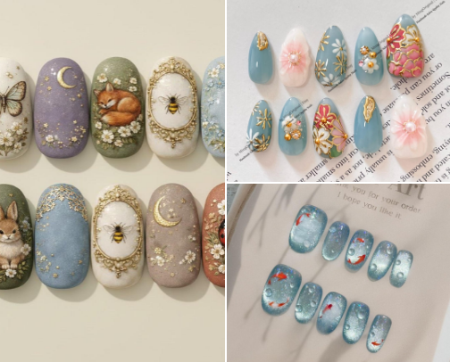 Soft Life, Sharp Nails My Favorite Fake Nails For Real Life cover photo collage