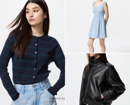 UNIQLO for every season ☀️🍂❄️🌸 cover photo collage