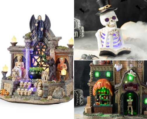 Indoor Halloween Decor cover photo collage