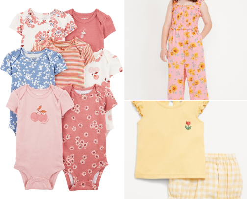 Children clothes cover photo collage