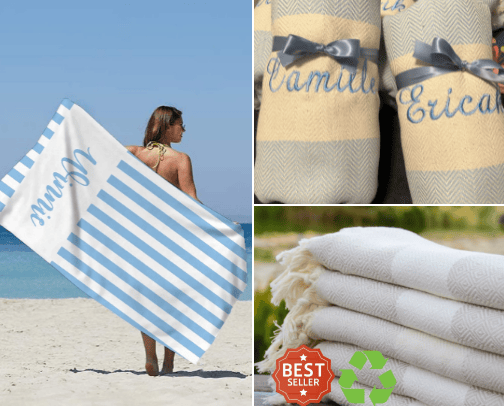 Towels cover photo collage