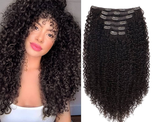 AMAZON CURLY HAIR EXTENSIONS cover photo collage