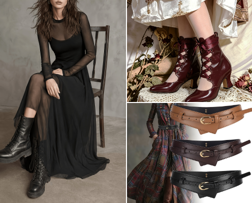 Edgy, witchy, goth and punk clothing, accessories and Jewelry cover photo collage