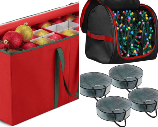 Holiday Storage That Makes January Me So Happy: Ornaments, Lights & Decor, Organized cover photo collage