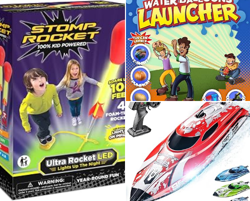 Toys and games that my grands are playing on repeat cover photo collage