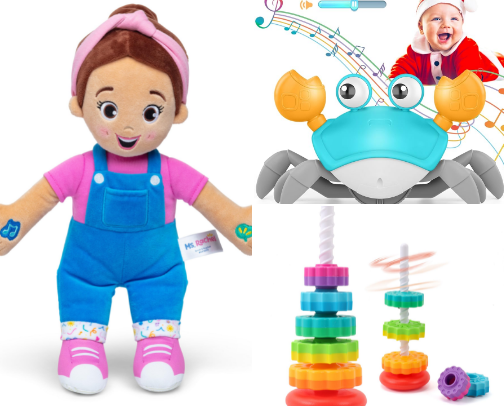 Baby toys cover photo collage