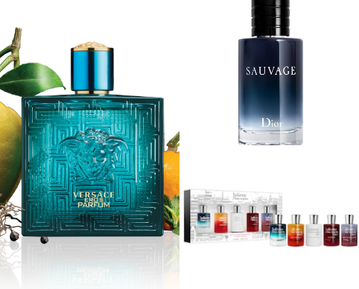 Fragrances for Him & Her cover photo collage